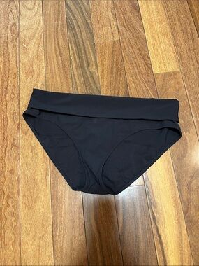 Women’s Black Fold-Over Bikini Bottom
